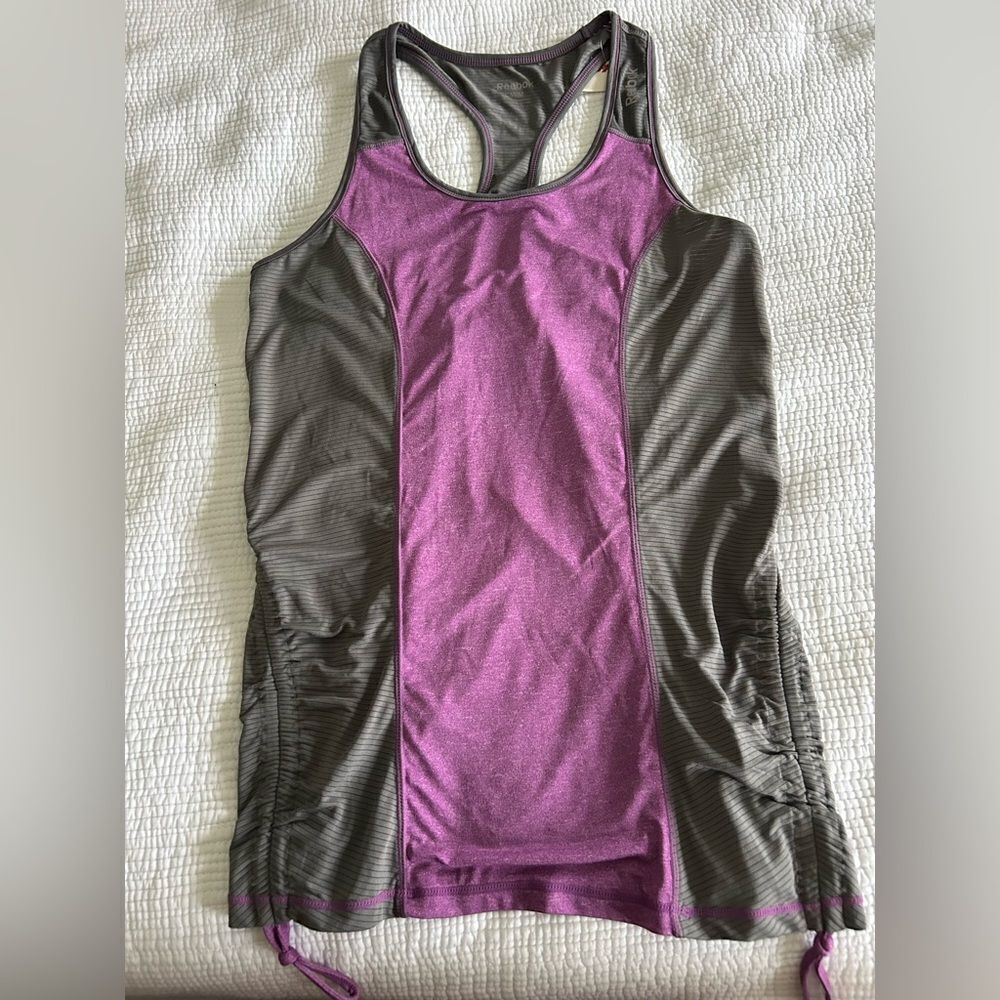 Reebok Women's New Purple & Gray Athletic Tank Top Size Medium